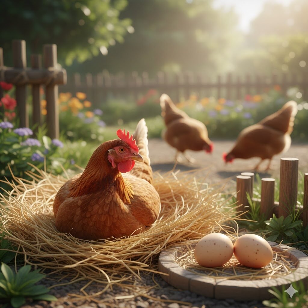 image xesbalenetcom Hay bales used in poultry farms for egg laying and collection areas